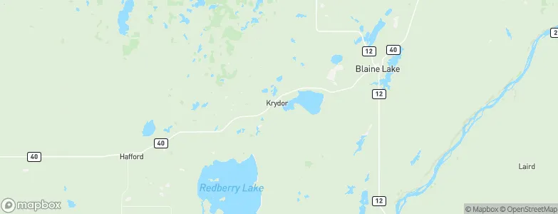 Krydor, Canada Map