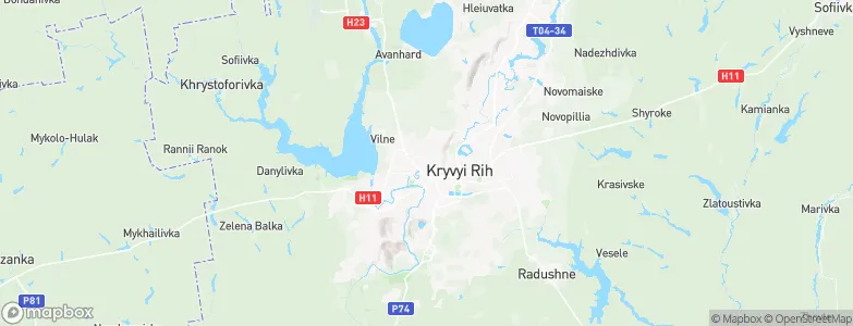 Kryvyi Rih, Ukraine Map