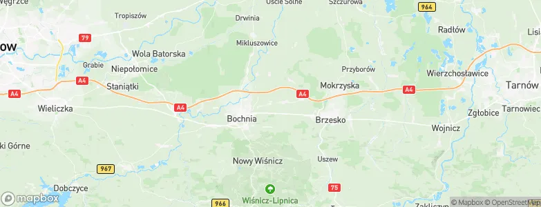 Krzeczów, Poland Map