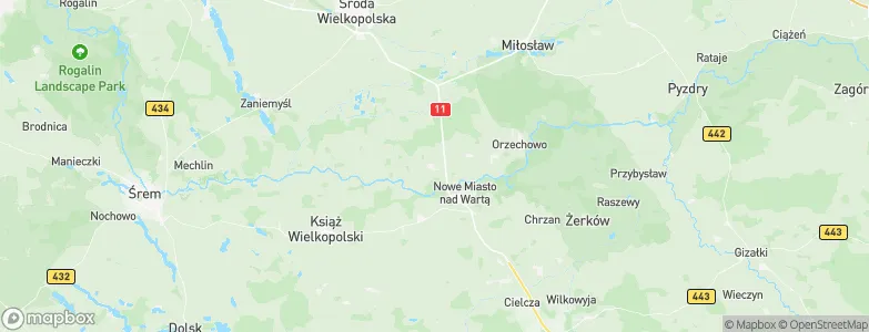 Krzykosy, Poland Map