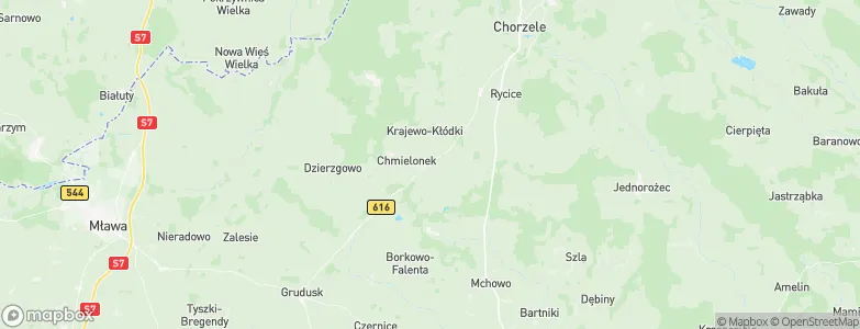 Krzynowłoga Mała, Poland Map