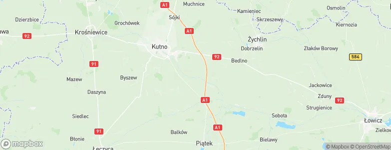 Krzyżanów, Poland Map