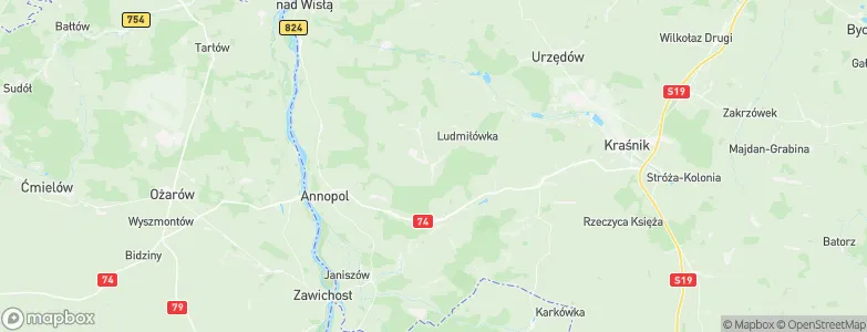 Księżomierz, Poland Map