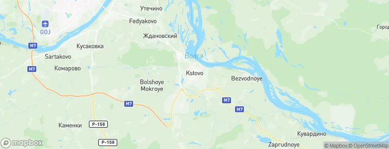 Kstovo, Russia Map