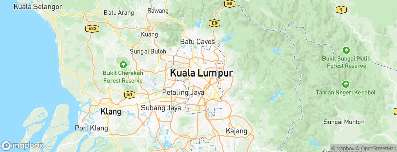 Kuala Lumpur, Malaysia Map