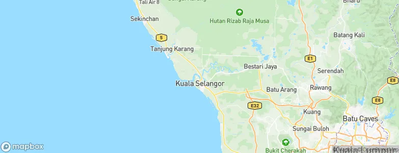 Kuala Selangor, Malaysia Map