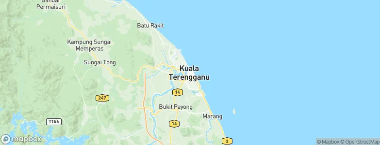 Kuala Terengganu, Malaysia Map