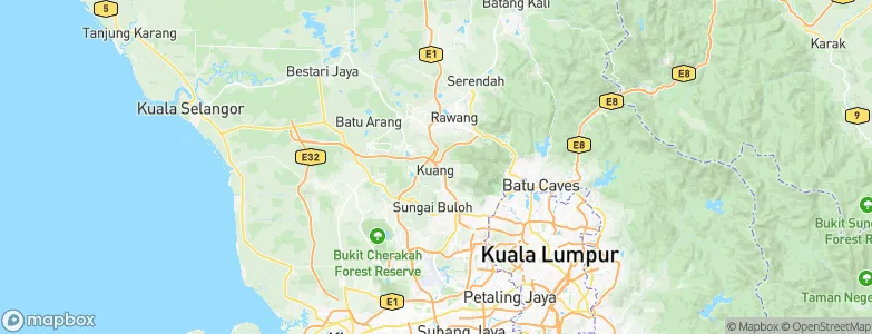 Kuang, Malaysia Map