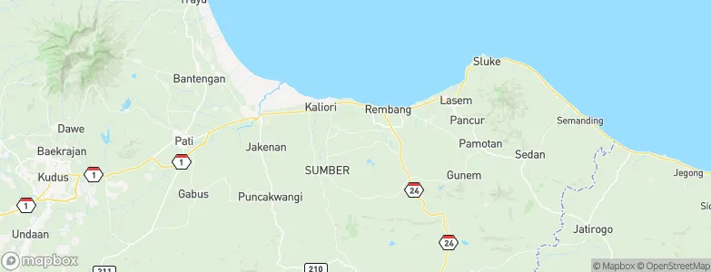 Kuangsan, Indonesia Map