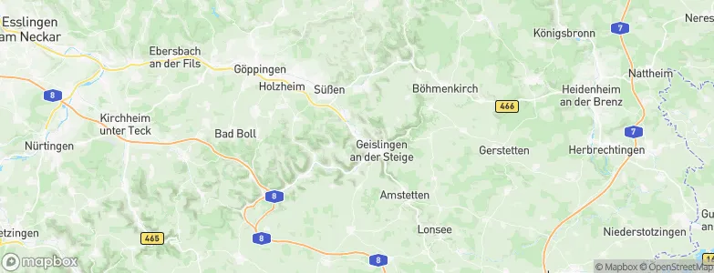 Kuchen, Germany Map