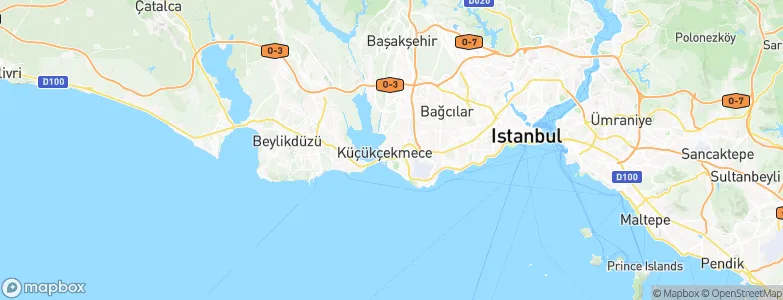 Küçükçekmece, Turkey Map