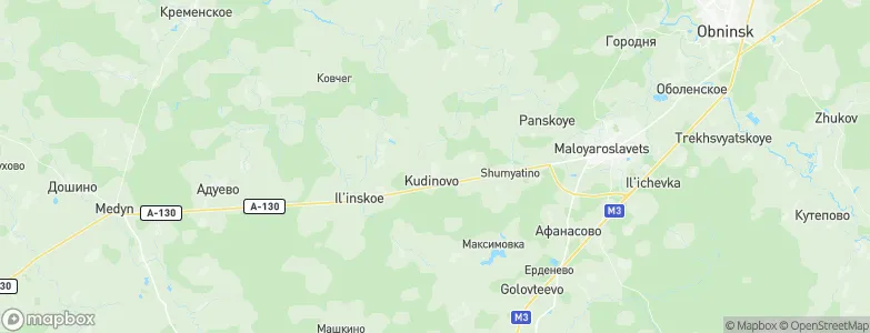 Kudinovo, Russia Map