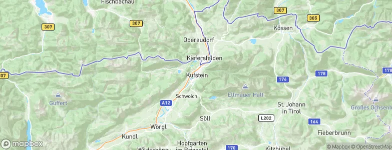 Kufstein, Austria Map