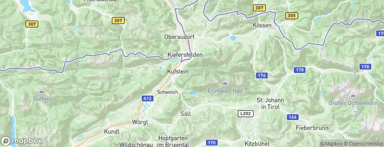 Kufstein, Austria Map