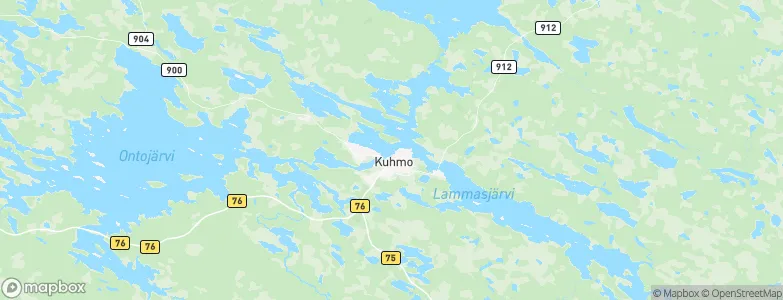 Kuhmo, Finland Map
