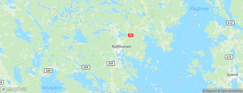 Kuhmoinen, Finland Map