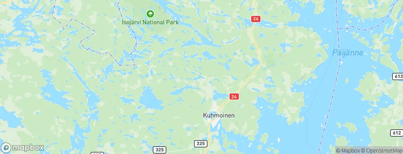 Kuhmoinen, Finland Map