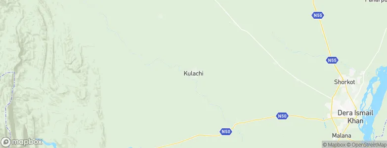 Kulachi, Pakistan Map
