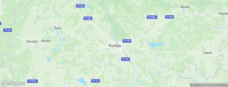 Kuldīga, Latvia Map