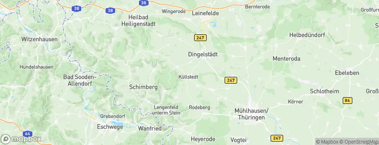 Küllstedt, Germany Map
