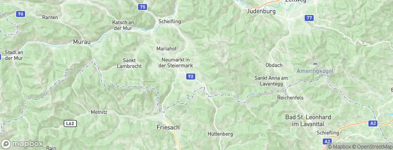 Kulm am Zirbitz, Austria Map
