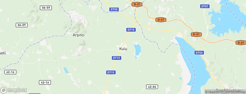 Kulu, Turkey Map