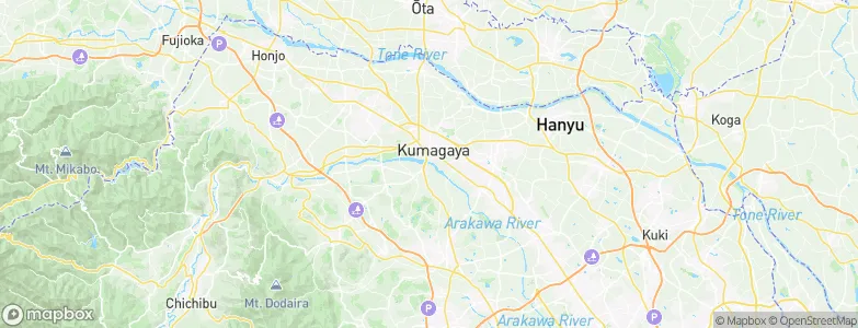 Kumagaya, Japan Map