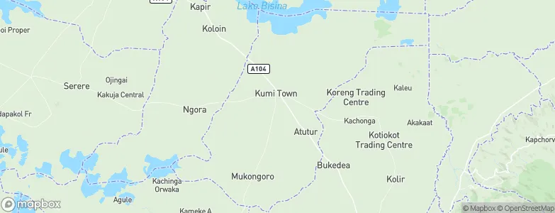 Kumi, Uganda Map
