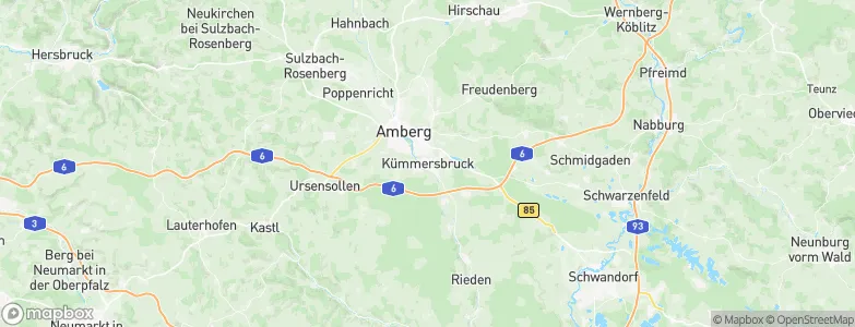 Kümmersbruck, Germany Map