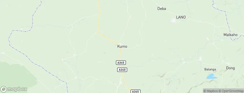 Kumo, Nigeria Map