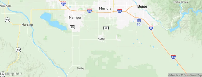 Kuna, United States Map