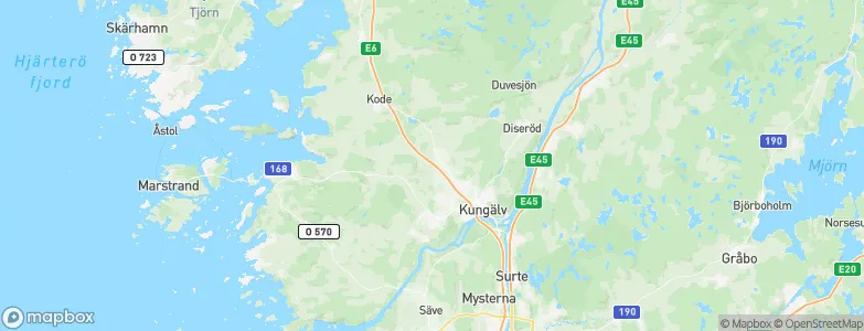 Kungälvs Kommun, Sweden Map