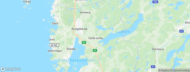 Kungsbacka Kommun, Sweden Map