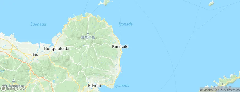 Kunisaki-shi, Japan Map
