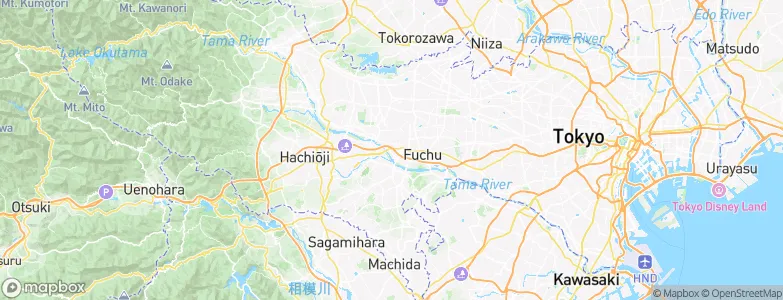 Kunitachi, Japan Map