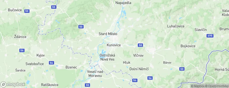 Kunovice, Czechia Map