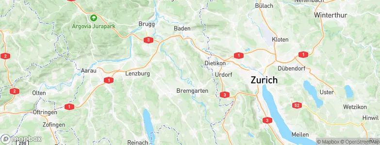 Künten, Switzerland Map
