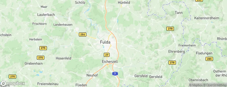 Künzell, Germany Map