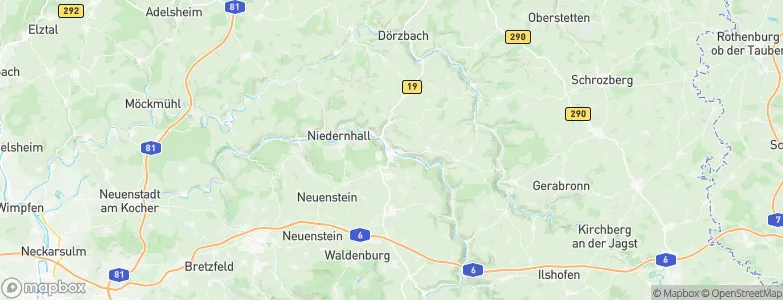 Künzelsau, Germany Map