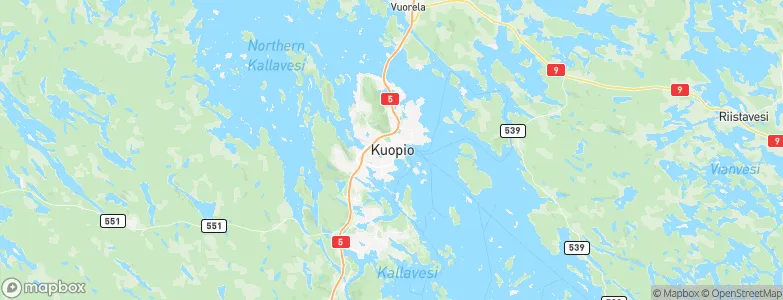 Kuopio, Finland Map