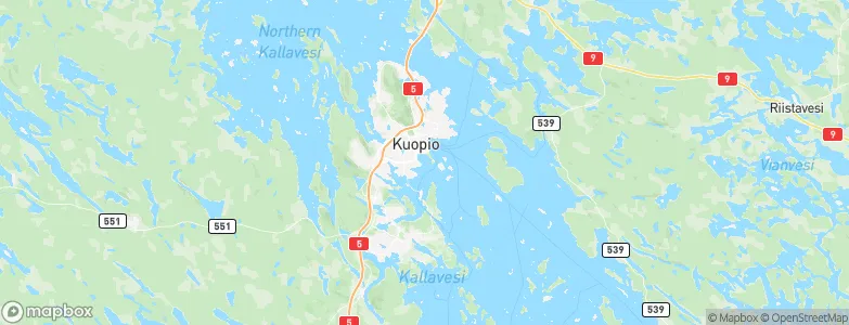 Kuopio, Finland Map