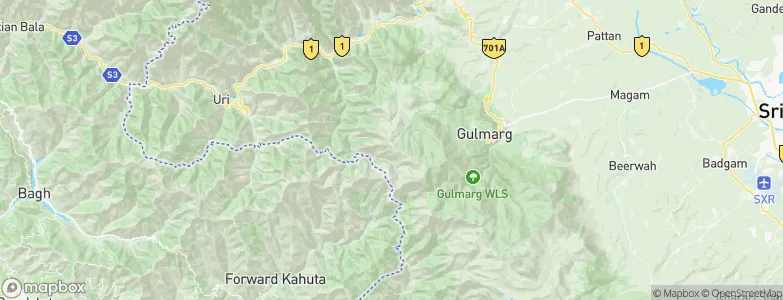 Kupwāra, India Map