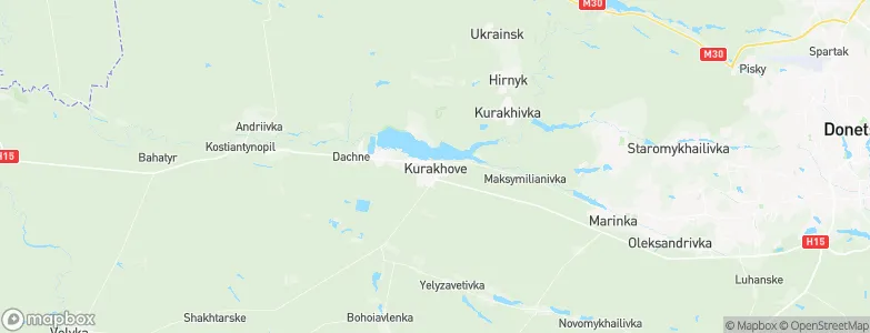 Kurakhovo, Ukraine Map