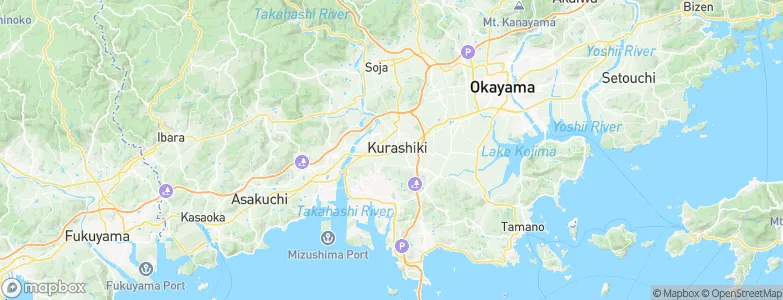 Kurashiki, Japan Map