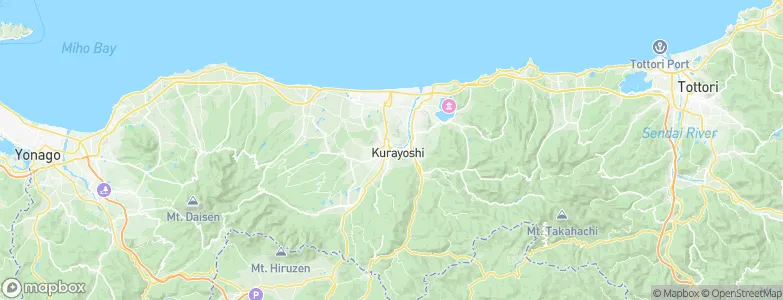 Kurayoshi, Japan Map