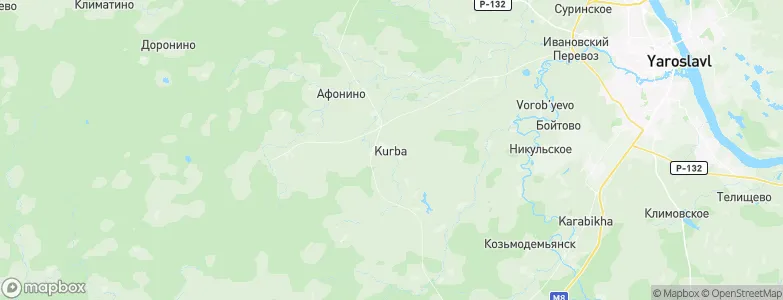 Kurba, Russia Map