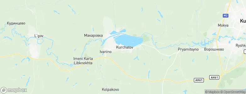 Kurchatov, Russia Map