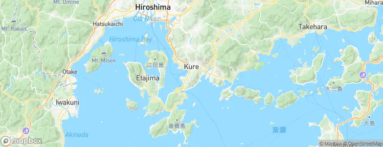 Kure, Japan Map