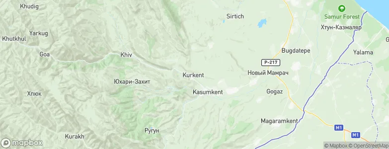 Kurkent, Russia Map