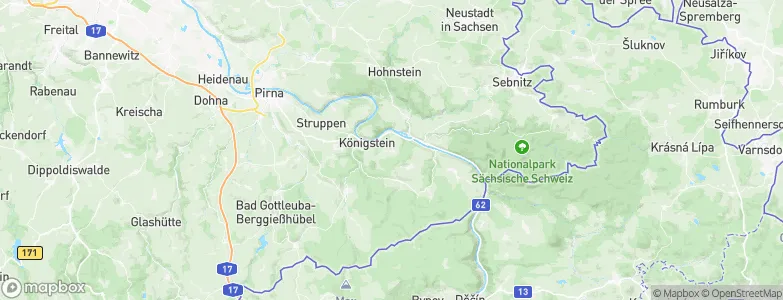 Kurort Gohrisch, Germany Map